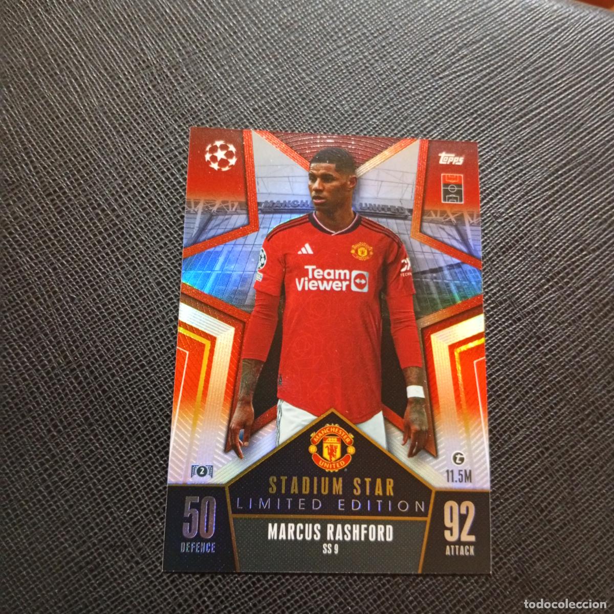Cromos de f&uacute;tbol: RASHFORD MANCHESTER UNITED TOPPS MATCH ATTAX 2023 2024 FUTBOL 23 24 - A213 PG406 LIMITED EDITION