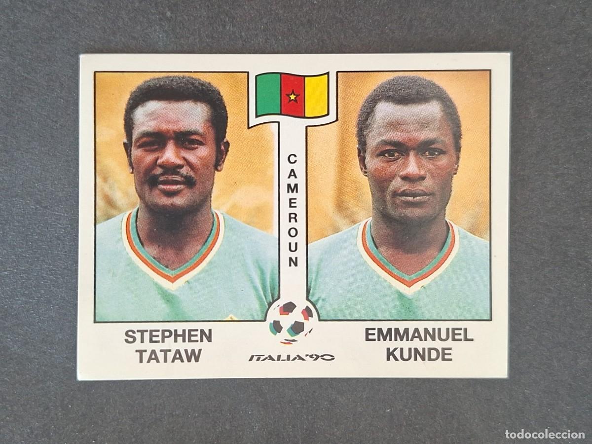 Cromos de f&uacute;tbol: L3 TATAW - KUNDE SELECCION CAMERUN 174 MUNDIAL ITALIA 90 1990 PANINI NUNCA PEGADO SIN PEGAR