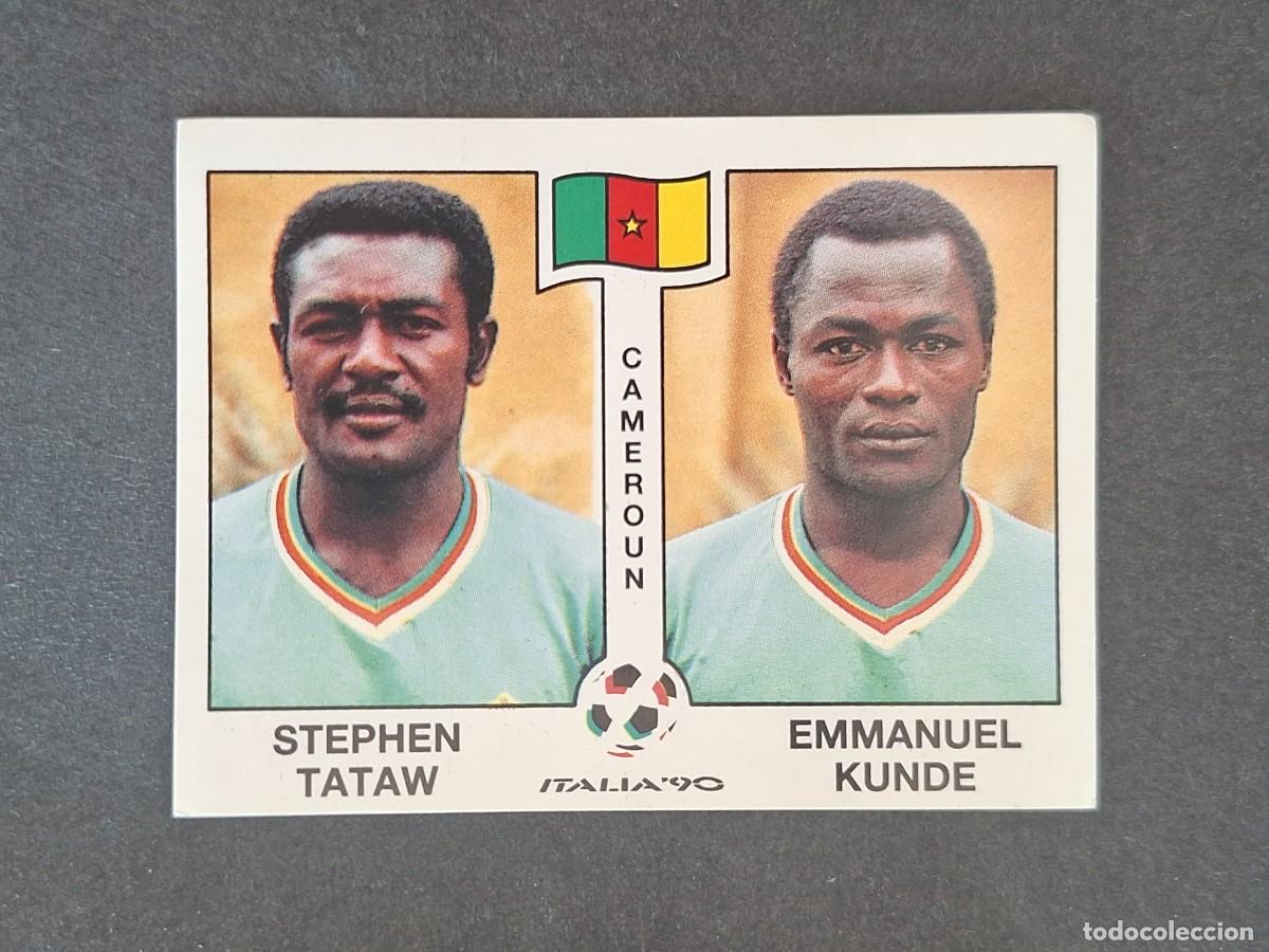 Cromos de f&uacute;tbol: L3 TATAW - KUNDE SELECCION CAMERUN 174 MUNDIAL ITALIA 90 1990 PANINI NUNCA PEGADO SIN PEGAR