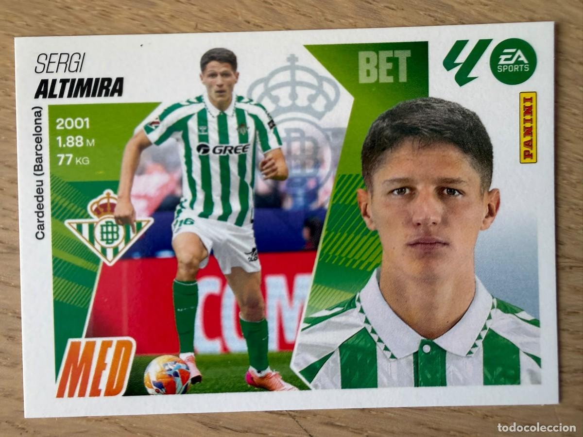 Cromos de f&uacute;tbol: 12 ALTIMIRA REAL BETIS 25 26 2025 2026 LIGA EA SPORTS COLECCIONES ESTE SIN PEGAR STICKER