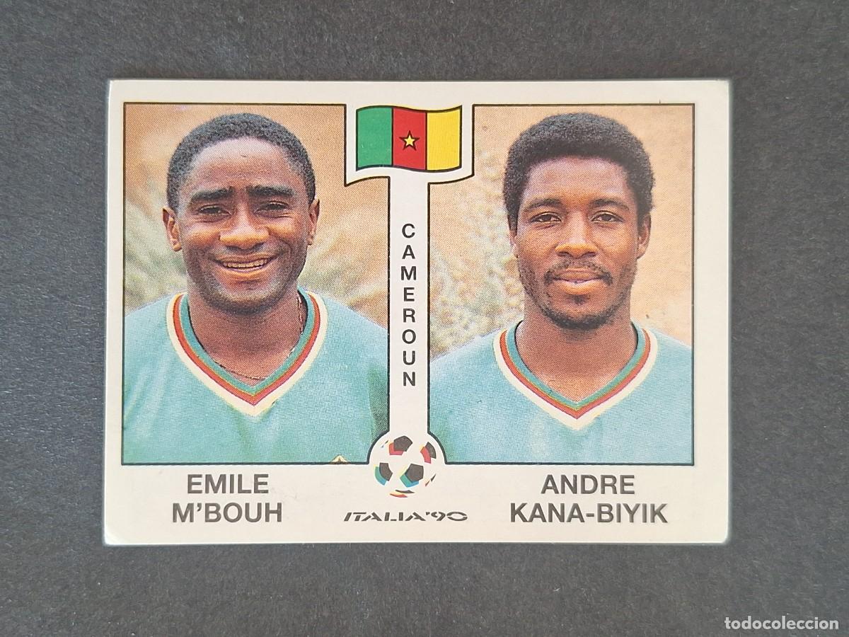 Cromos de f&uacute;tbol: L3 M'BOUH - KANA-BIYIK SELECCION CAMERUN 177 MUNDIAL ITALIA 90 1990 PANINI NUNCA PEGADO SIN PEGAR