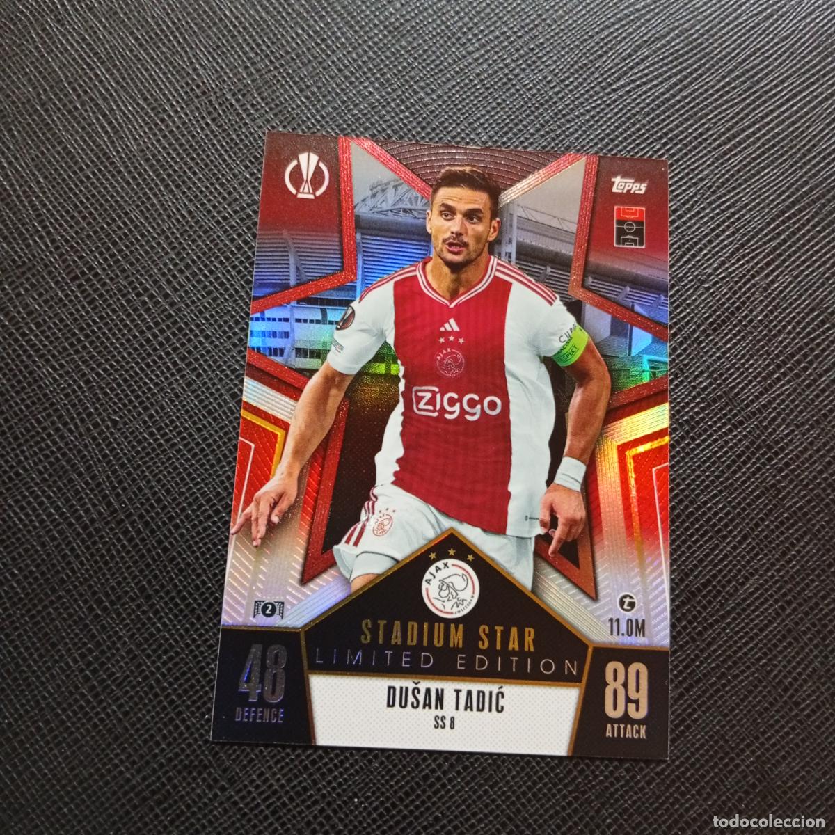 Cromos de f&uacute;tbol: DUSAN TADIC AJAX TOPPS MATCH ATTAX 2023 2024 FUTBOL 23 24 - A213 PG424 LIMITED EDITION
