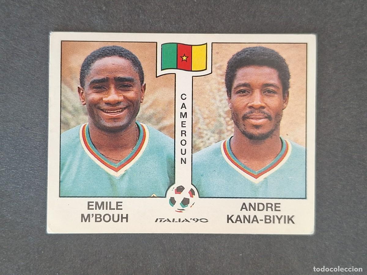Cromos de f&uacute;tbol: L3 M'BOUH - KANA-BIYIK SELECCION CAMERUN 177 MUNDIAL ITALIA 90 1990 PANINI NUNCA PEGADO SIN PEGAR