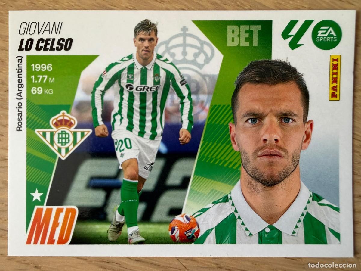 Cromos de f&uacute;tbol: 13 LO CELSO REAL BETIS 25 26 2025 2026 LIGA EA SPORTS COLECCIONES ESTE SIN PEGAR STICKER