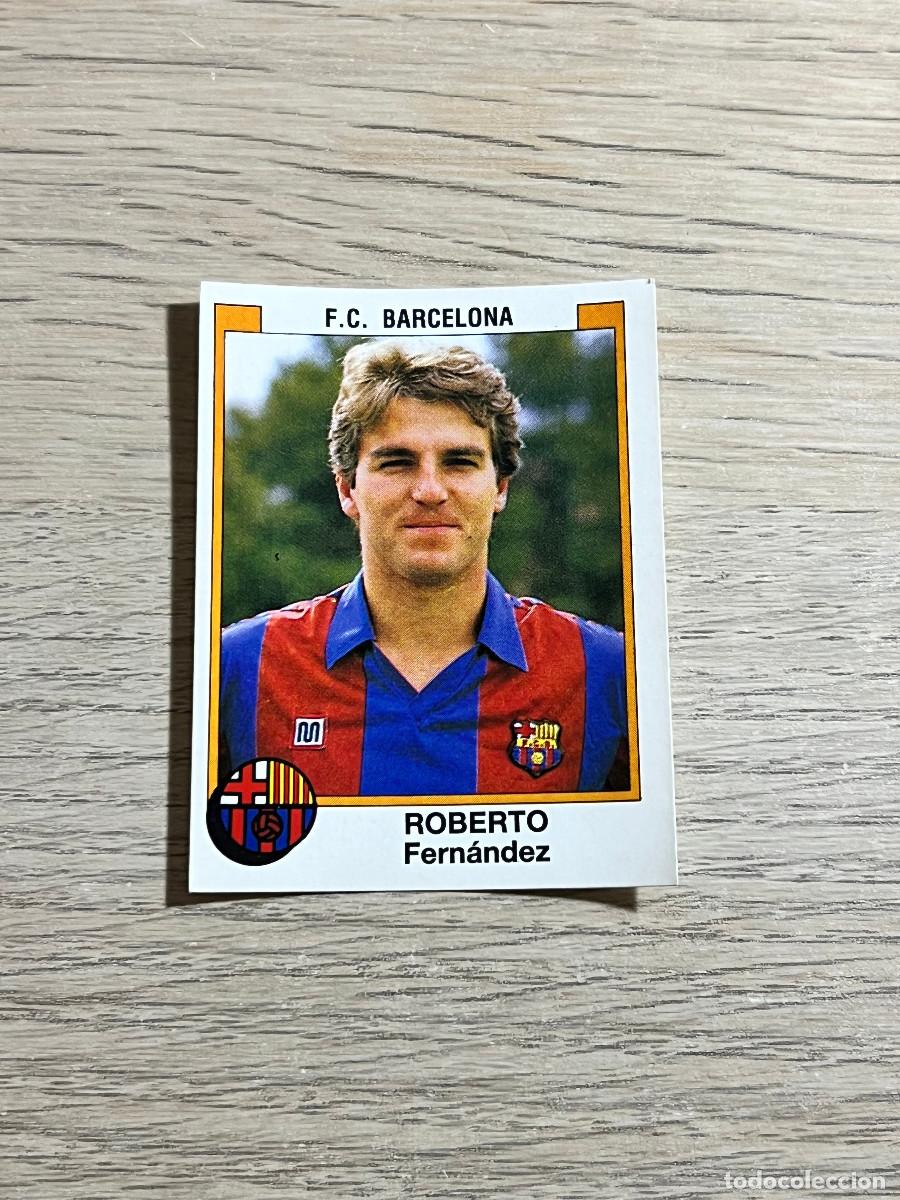 Cromos de f&uacute;tbol: 54 ROBERTO FC BARCELONA LIGA FUTBOL 88 PANINI NUNCA PEGADO SIN PEGAR 1988