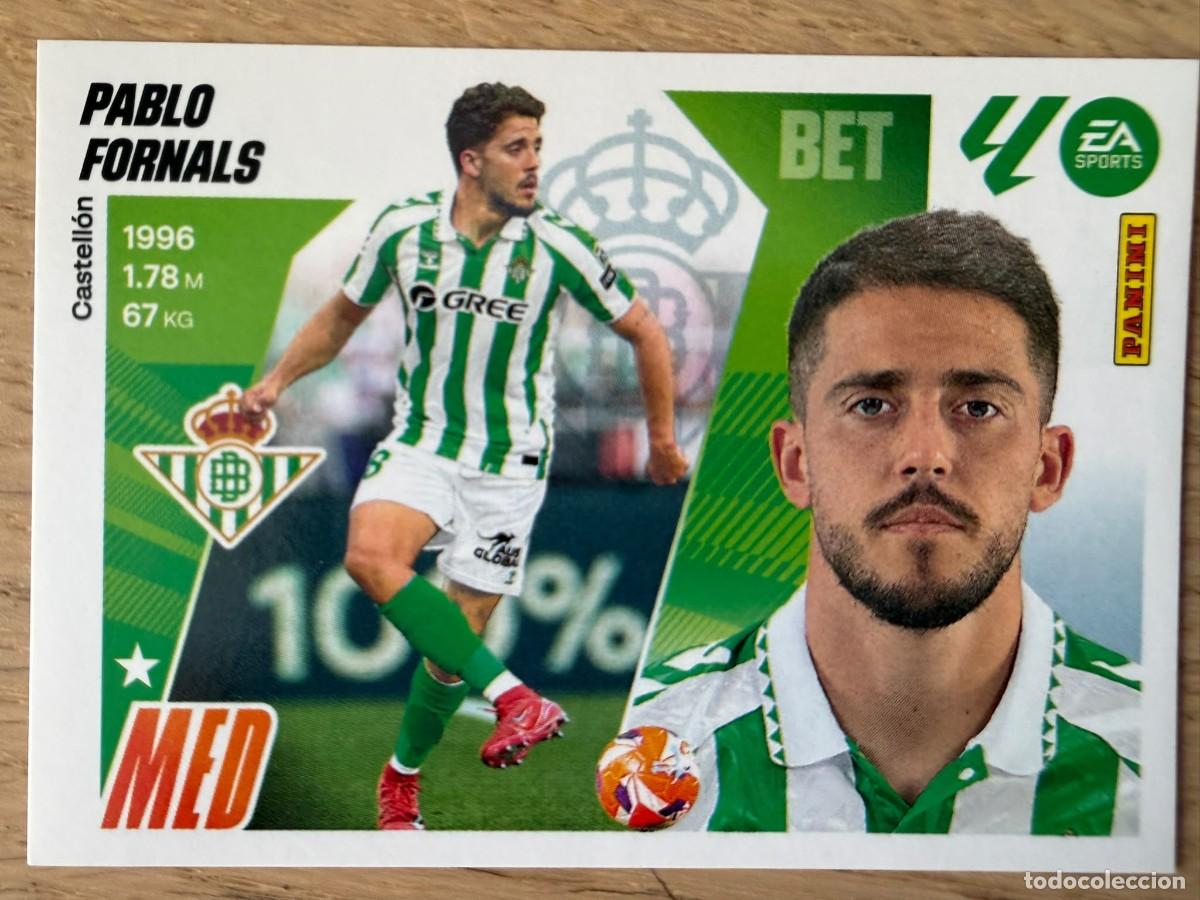 Cromos de f&uacute;tbol: 14 PABLO FORNALS REAL BETIS 25 26 2025 2026 LIGA EA SPORTS COLECCIONES ESTE SIN PEGAR STICKER