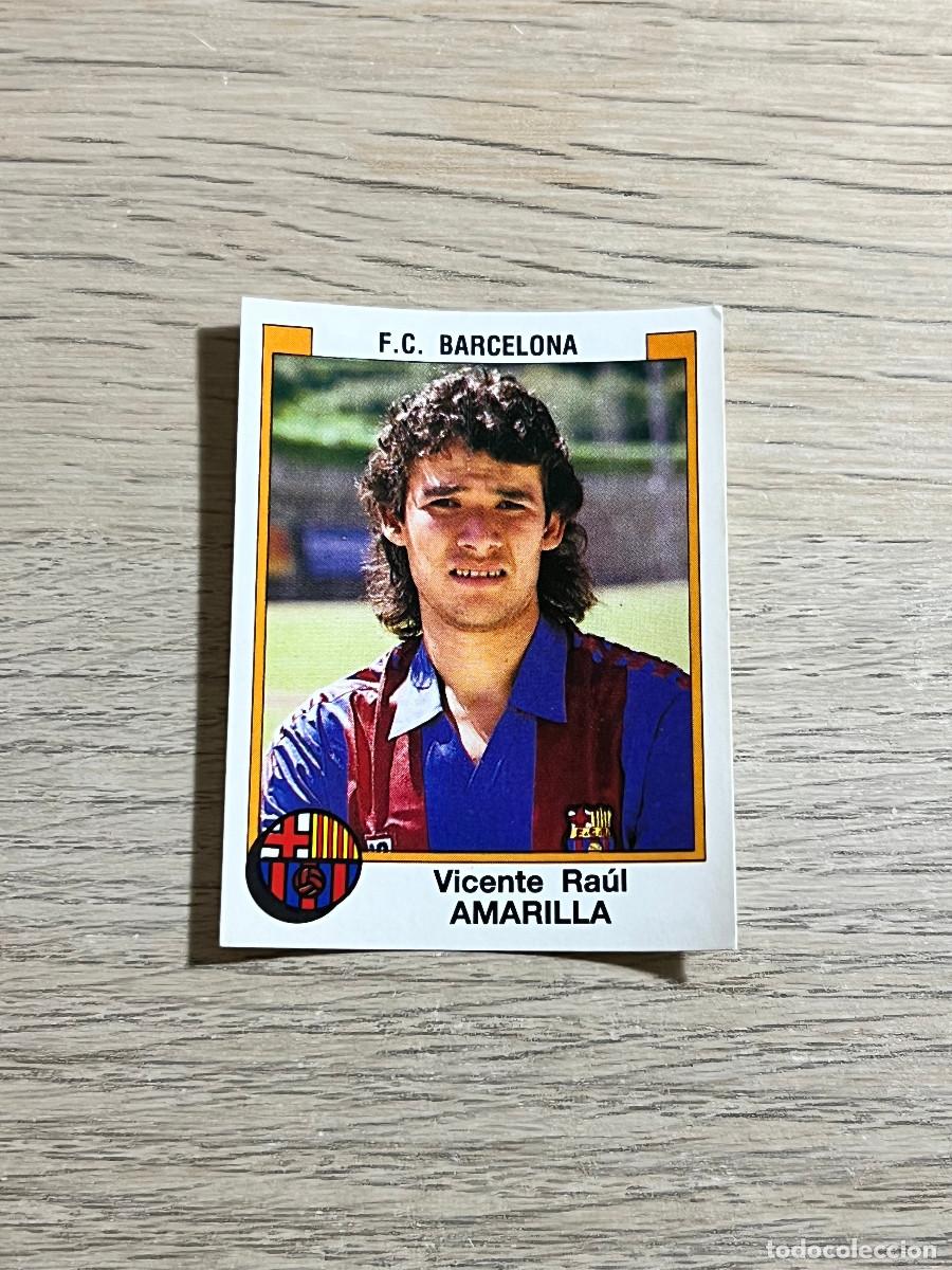 Fu&szlig;ball-Sticker: 59 AMARILLA FC BARCELONA LIGA FUTBOL 88 PANINI NUNCA PEGADO SIN PEGAR 1988