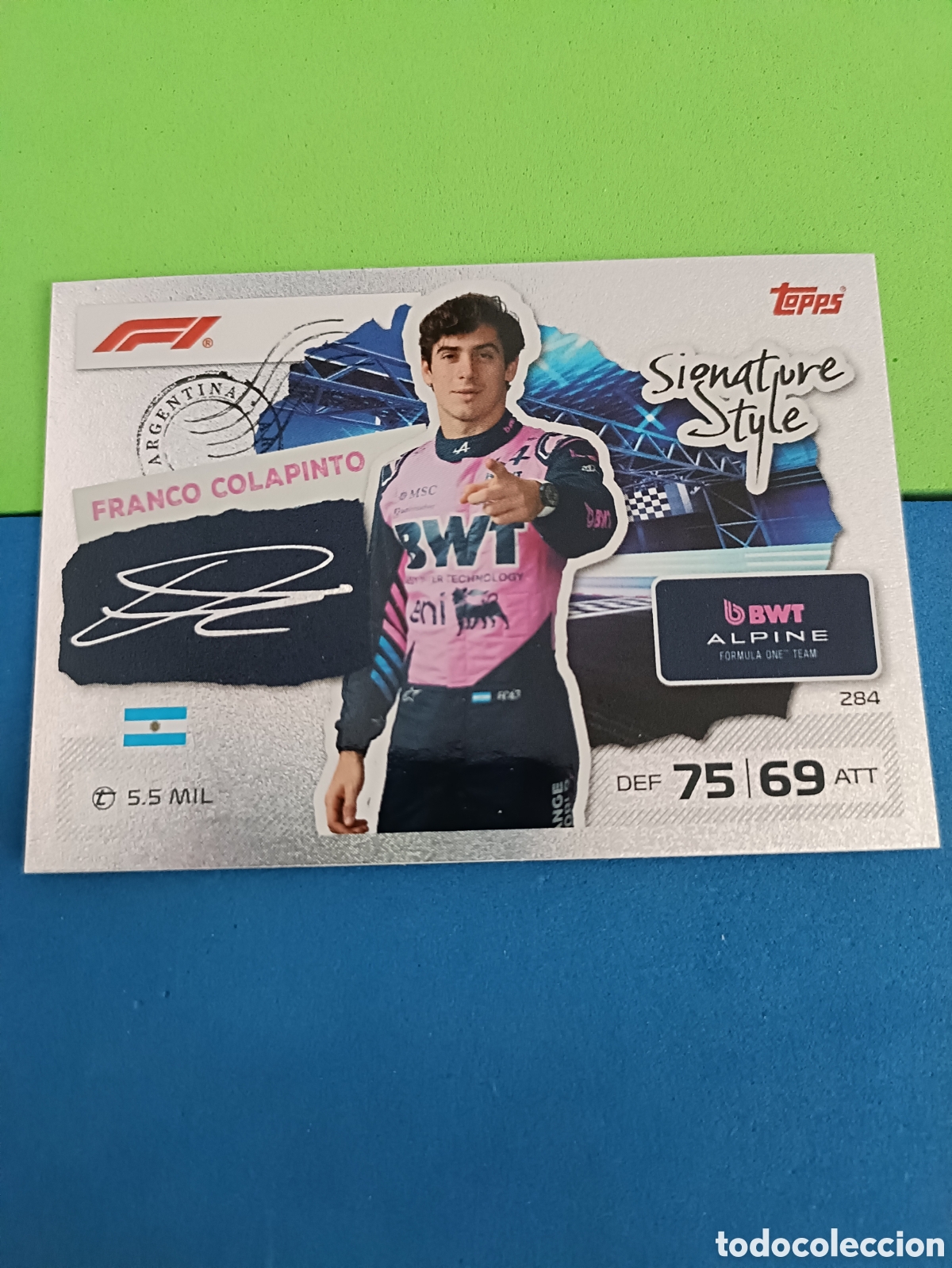 Fu&szlig;ball-Sticker: Topps Turbo Attax F&oacute;rmula uno F1 2026 - 284 Colapinto