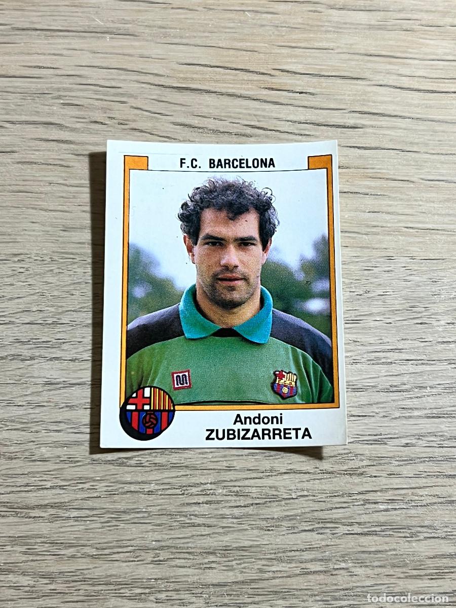 Fu&szlig;ball-Sticker: 45 ZUBIZARRETA FC BARCELONA LIGA FUTBOL 88 PANINI NUNCA PEGADO SIN PEGAR 1988