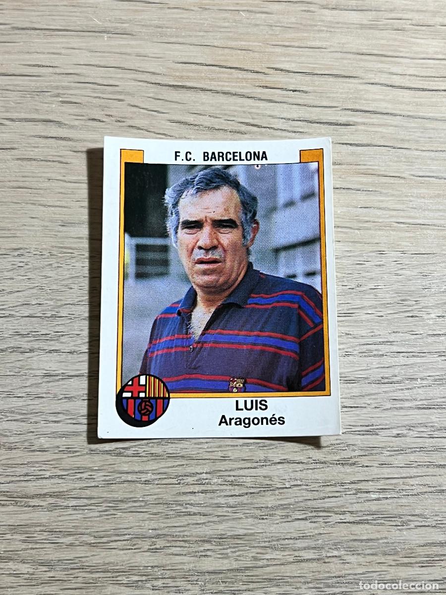 Fu&szlig;ball-Sticker: 44 LUIS ARAGONES FC BARCELONA LIGA FUTBOL 88 PANINI NUNCA PEGADO SIN PEGAR 1988
