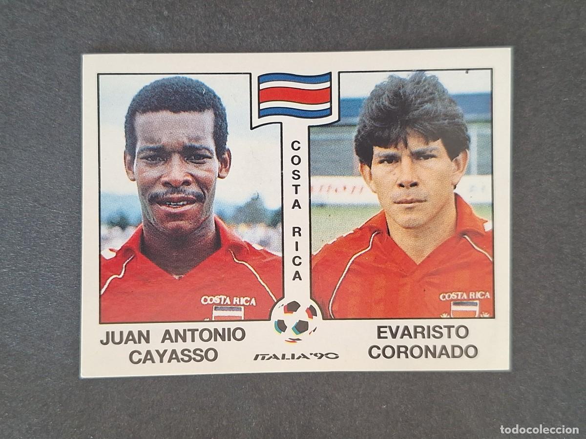 Fu&szlig;ball-Sticker: L3 CAYASSO - CORONADO SELECCION COSTA RICA 189 MUNDIAL ITALIA 90 1990 PANINI NUNCA PEGADO SIN PEGAR