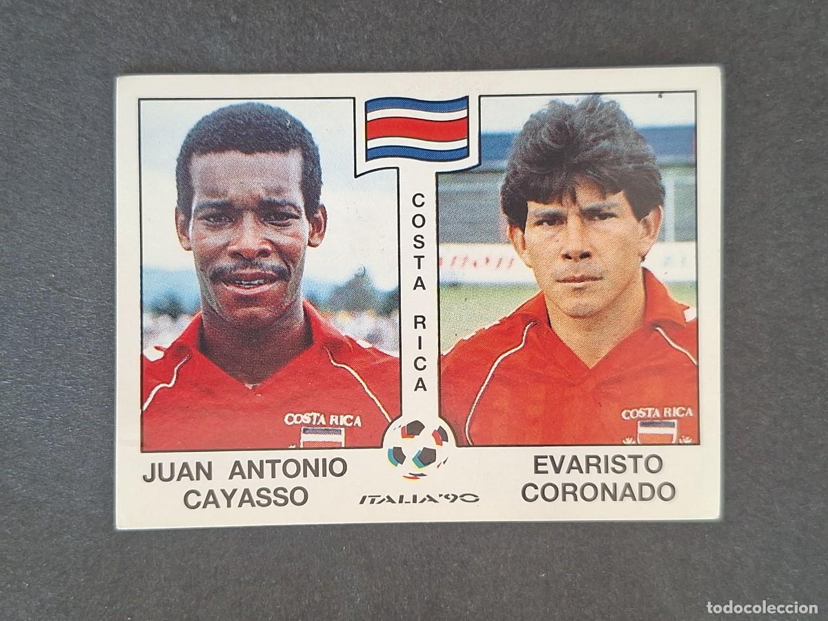 Fu&szlig;ball-Sticker: L3 CAYASSO - CORONADO SELECCION COSTA RICA 189 MUNDIAL ITALIA 90 1990 PANINI NUNCA PEGADO SIN PEGAR