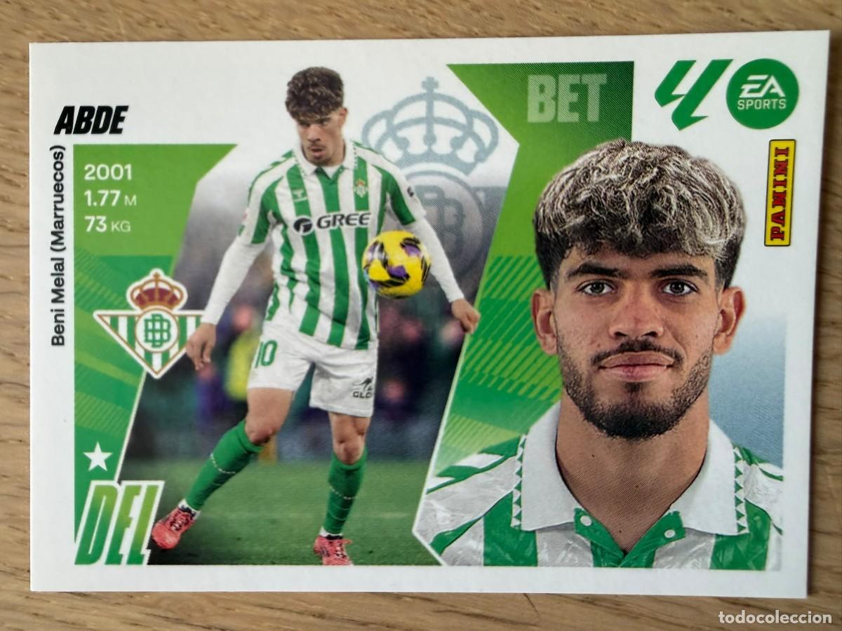Cromos de f&uacute;tbol: 18 ABDE REAL BETIS 25 26 2025 2026 LIGA EA SPORTS COLECCIONES ESTE SIN PEGAR STICKER