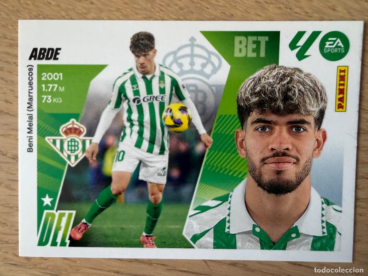 Cromos de f&uacute;tbol: 18 ABDE REAL BETIS 25 26 2025 2026 LIGA EA SPORTS COLECCIONES ESTE SIN PEGAR STICKER