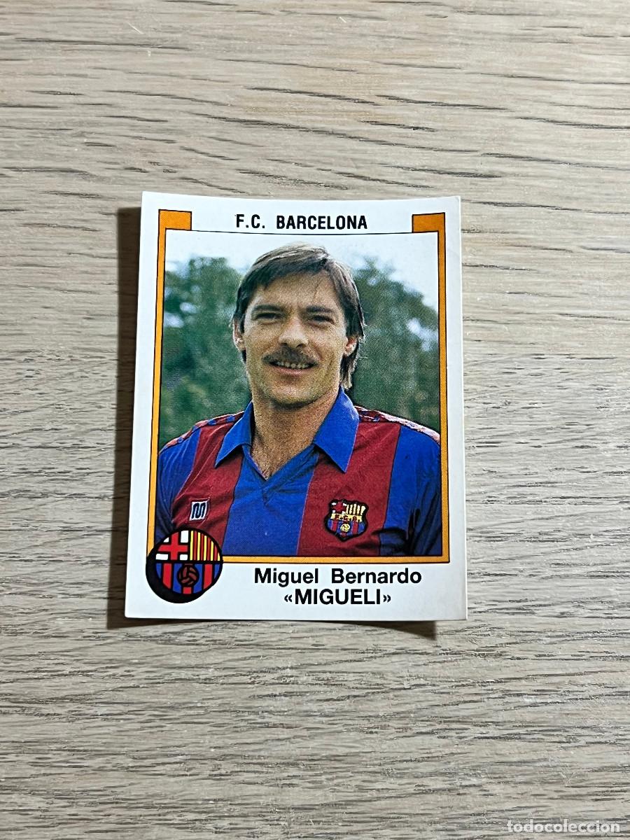 Cromos de f&uacute;tbol: 49 MIGUELI FC BARCELONA LIGA FUTBOL 88 PANINI NUNCA PEGADO SIN PEGAR 1988