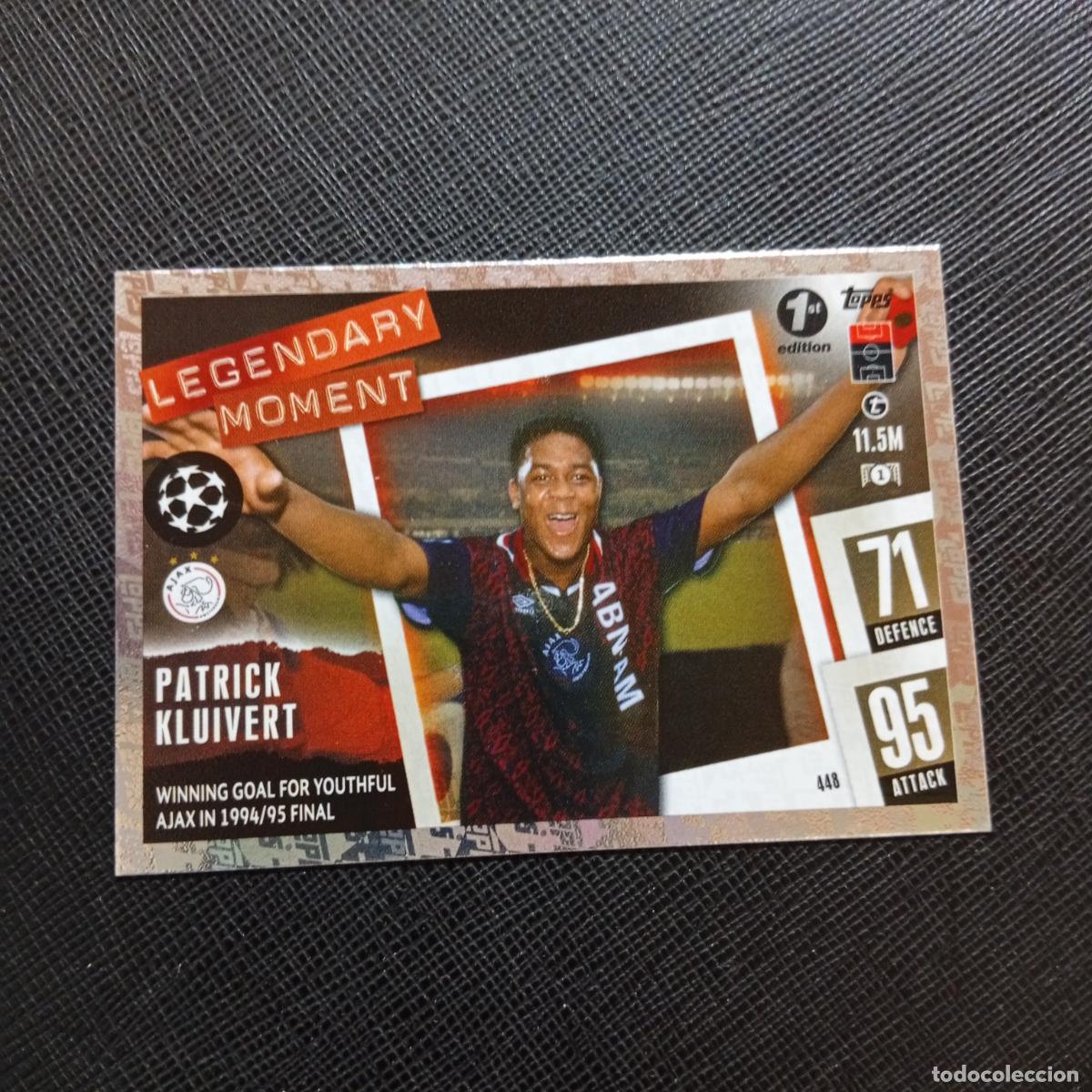 Cromos de f&uacute;tbol: 448 KLUIVERT AJAX TOPPS MATCH ATTAX 2023 2024 FUTBOL 23 24 - A213 PG424 1ST EDITON