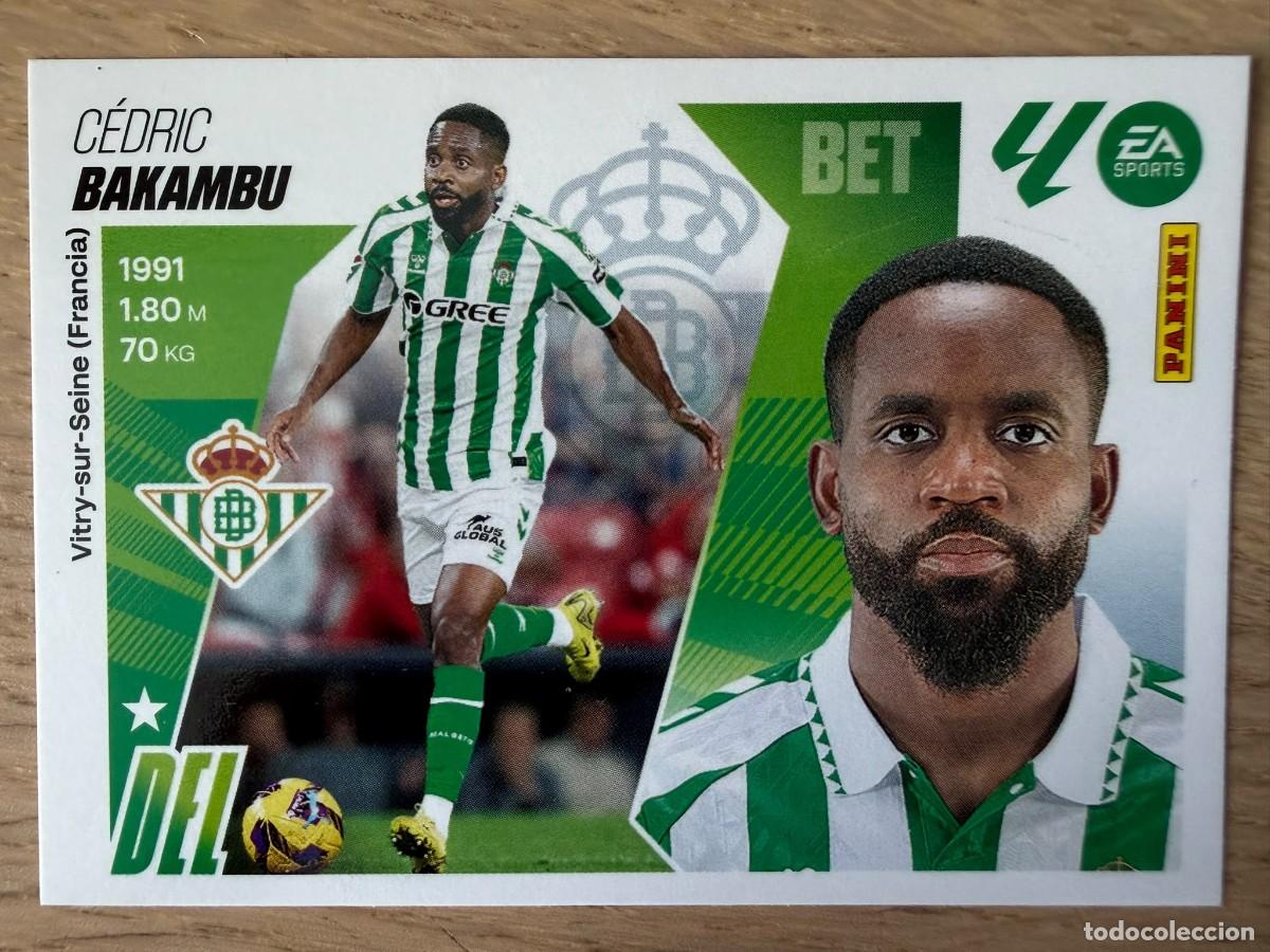 Cromos de f&uacute;tbol: 19 BAKAMBU REAL BETIS 25 26 2025 2026 LIGA EA SPORTS COLECCIONES ESTE SIN PEGAR STICKER