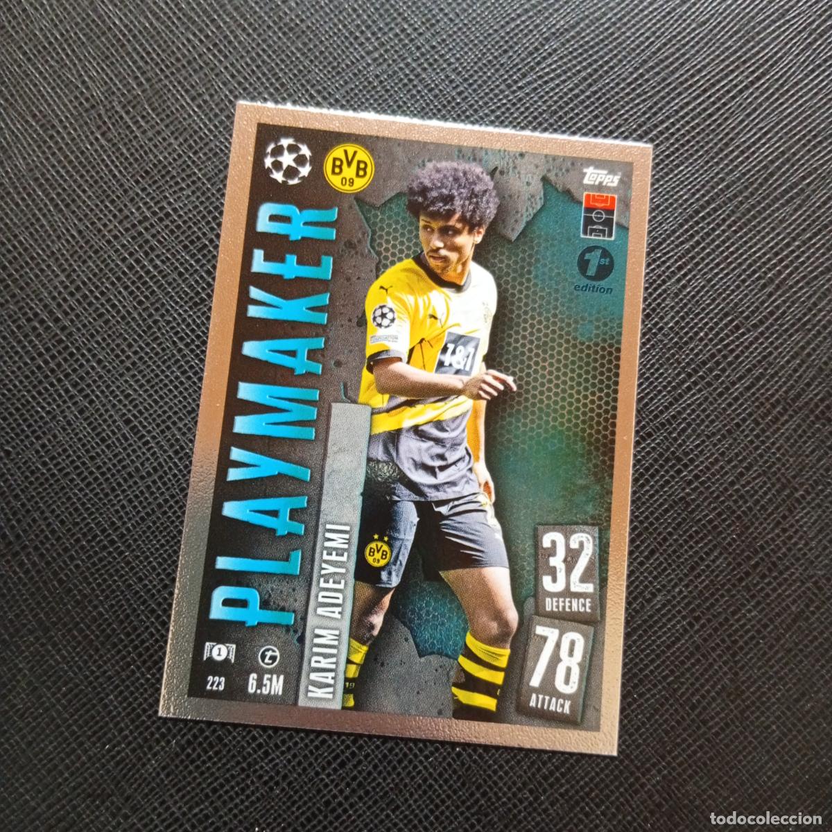 Cromos de Futebol: 223 ADEYEMI BORUSSIA DORTMUND TOPPS MATCH ATTAX 2023 2024 FUTBOL 23 24 - A213 PG433 1ST EDITON