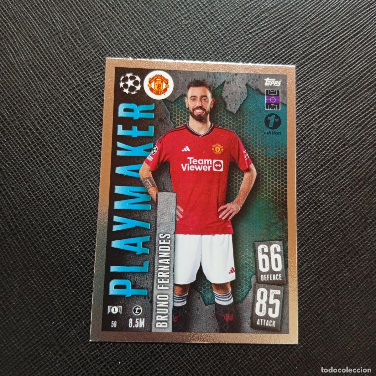 Figurine di Calcio: 59 BRUNO FERNANDEZ MANCHESTER TOPPS MATCH ATTAX 2023 2024 FUTBOL 23 24 - A213 PG469 1ST EDITON