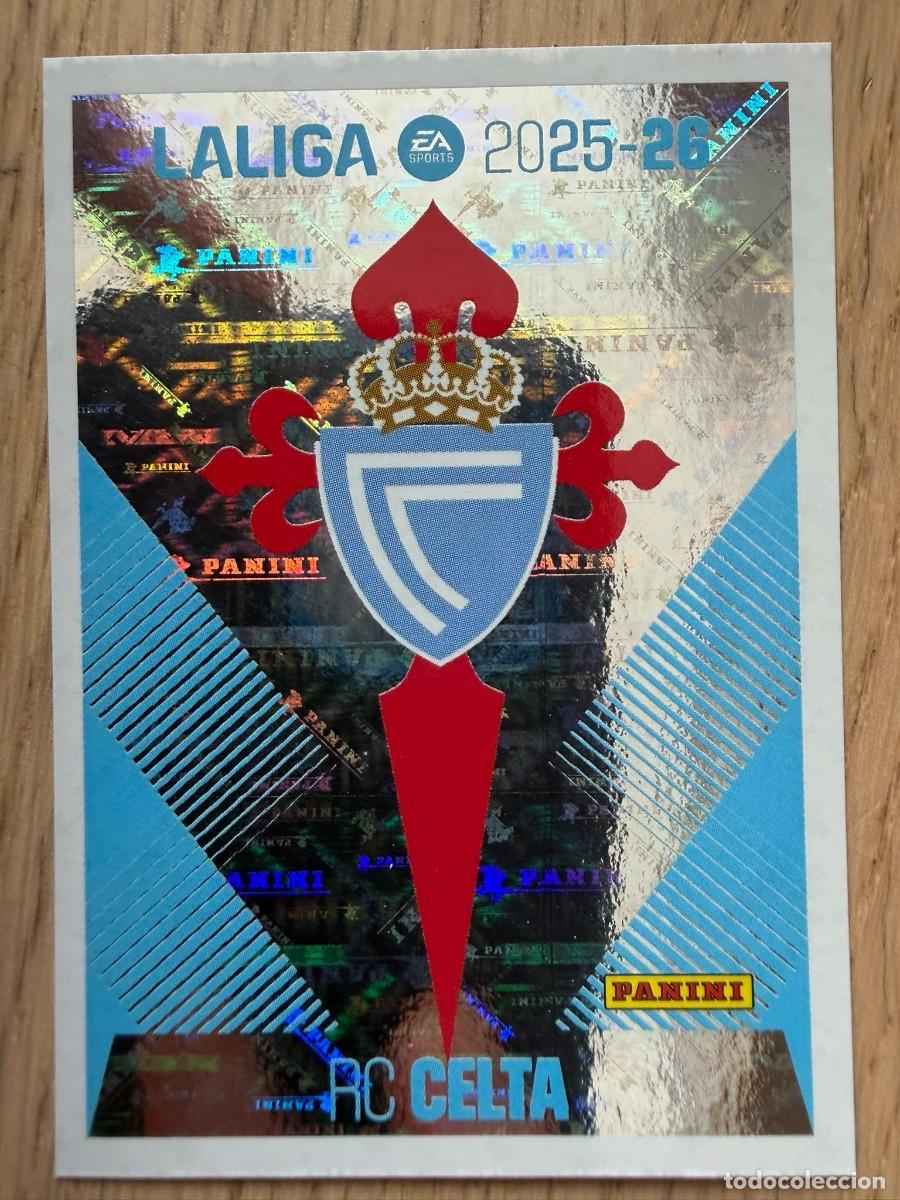 Fu&szlig;ball-Sticker: 1 ESCUDO CELTA VIGO 25 26 2025 2026 LIGA EA SPORTS COLECCIONES ESTE SIN PEGAR STICKER