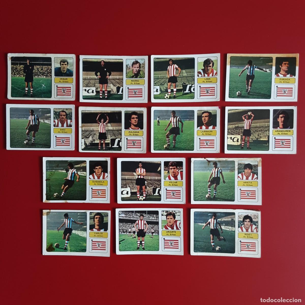 Figurine di Calcio: EQUIPO CASI COMPLETO ATHLETIC BILBAO LIGA TEMPORADA 1973 1974 73 74 EDITORIAL FHER