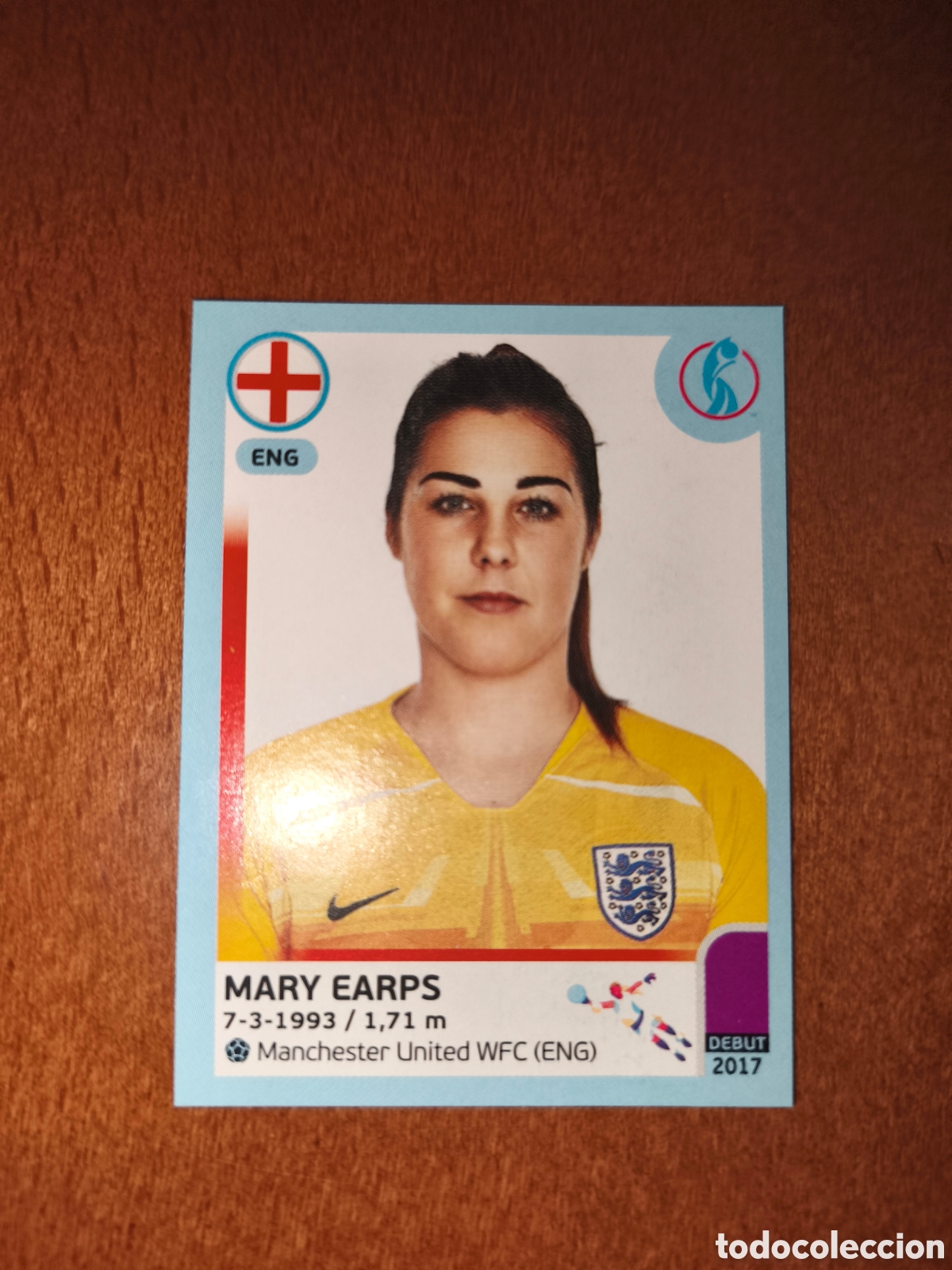 Cromos de f&uacute;tbol: Mary Earps n&deg;32 Uefa Women's Euro England 2022 Inglaterra