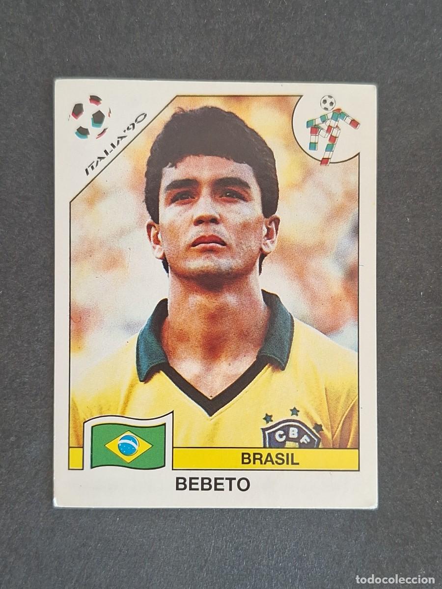 Cartes &agrave; collectionner de Football: L3 BEBETO SELECCION BRASIL 206 MUNDIAL ITALIA 90 1990 PANINI NUNCA PEGADO SIN PEGAR