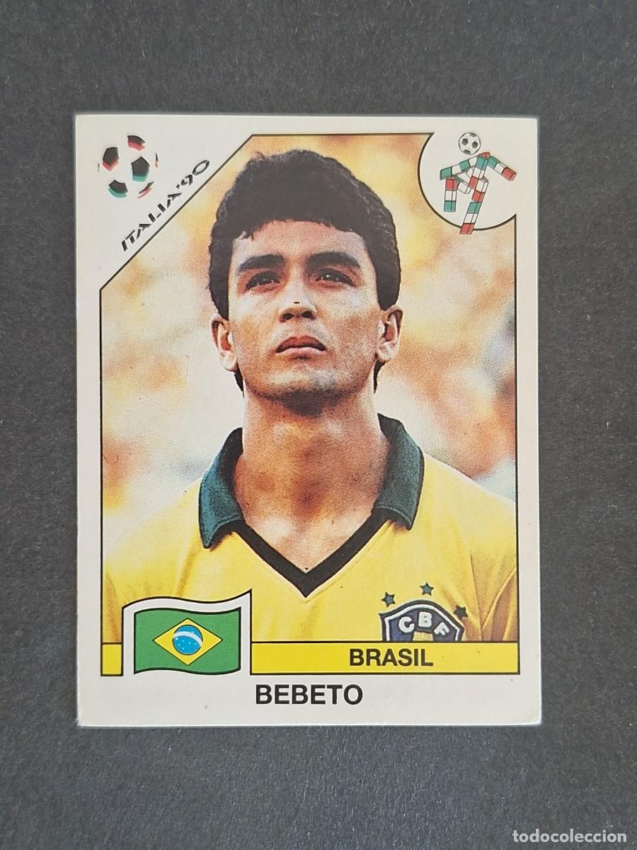 Cromos de f&uacute;tbol: L3 BEBETO SELECCION BRASIL 206 MUNDIAL ITALIA 90 1990 PANINI NUNCA PEGADO SIN PEGAR