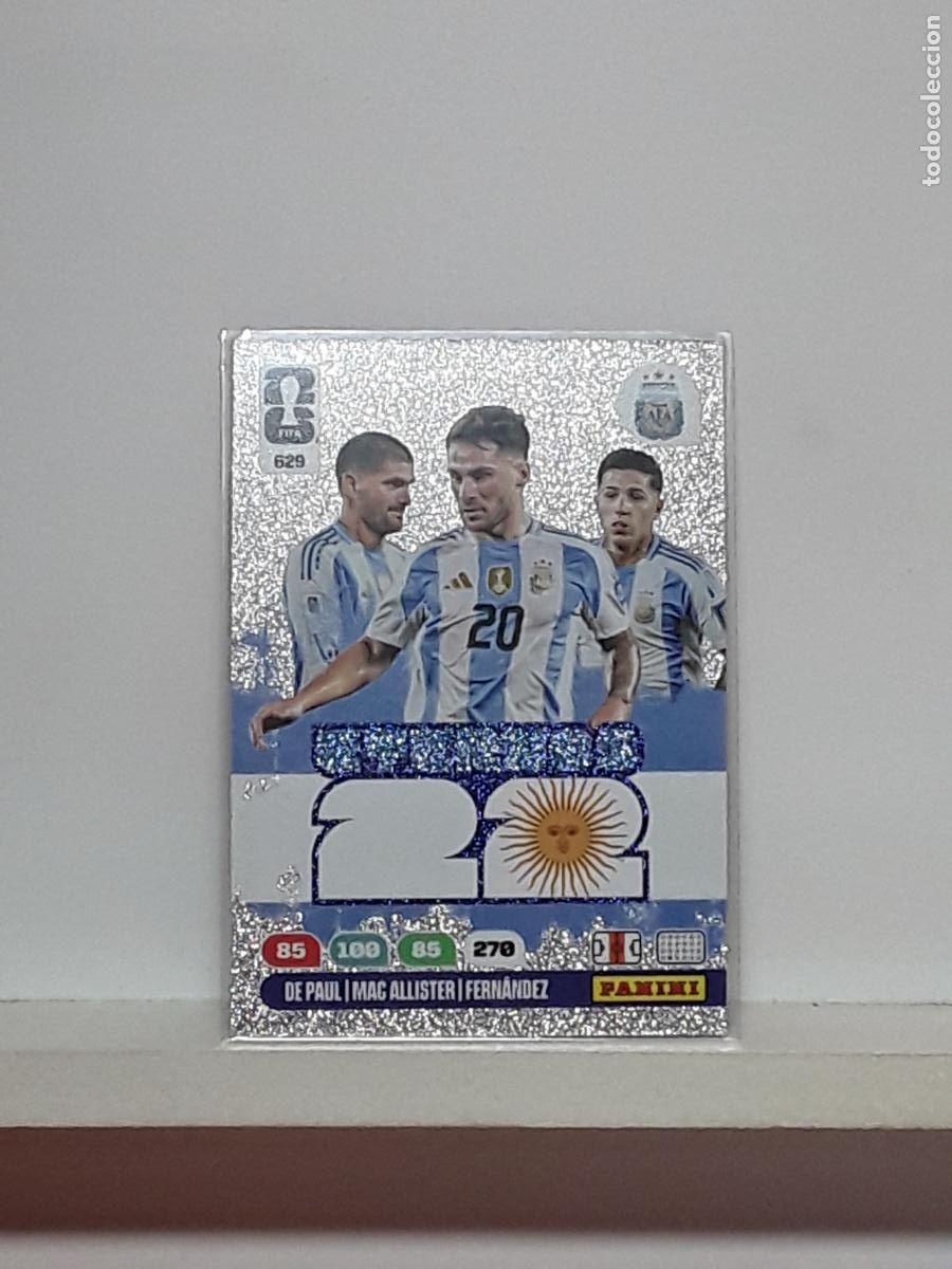 Cromos de f&uacute;tbol: ADRENALYN MUNDIAL 2026 WORLD CUP 26 ALBUM PANINI N 629 ARGENTINA ETERNOS DE PAUL MARC ALLISTER