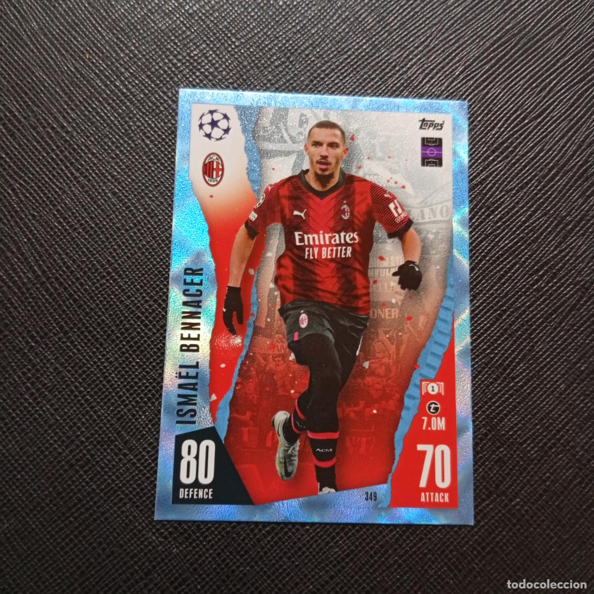 Figurine di Calcio: 349 BENNACER MILAN TOPPS MATCH ATTAX 2023 2024 FUTBOL 23 24 - A213 PG487 CRYSTAL CARD