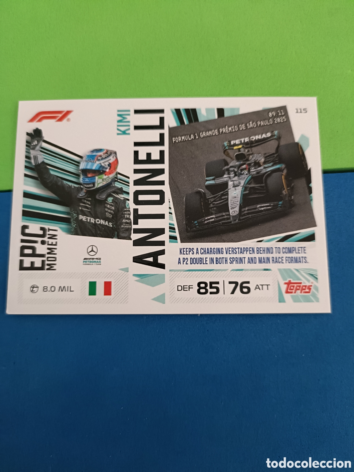 Cromos de f&uacute;tbol: Topps Turbo Attax F&oacute;rmula uno F1 2026 - 115 Antonelli