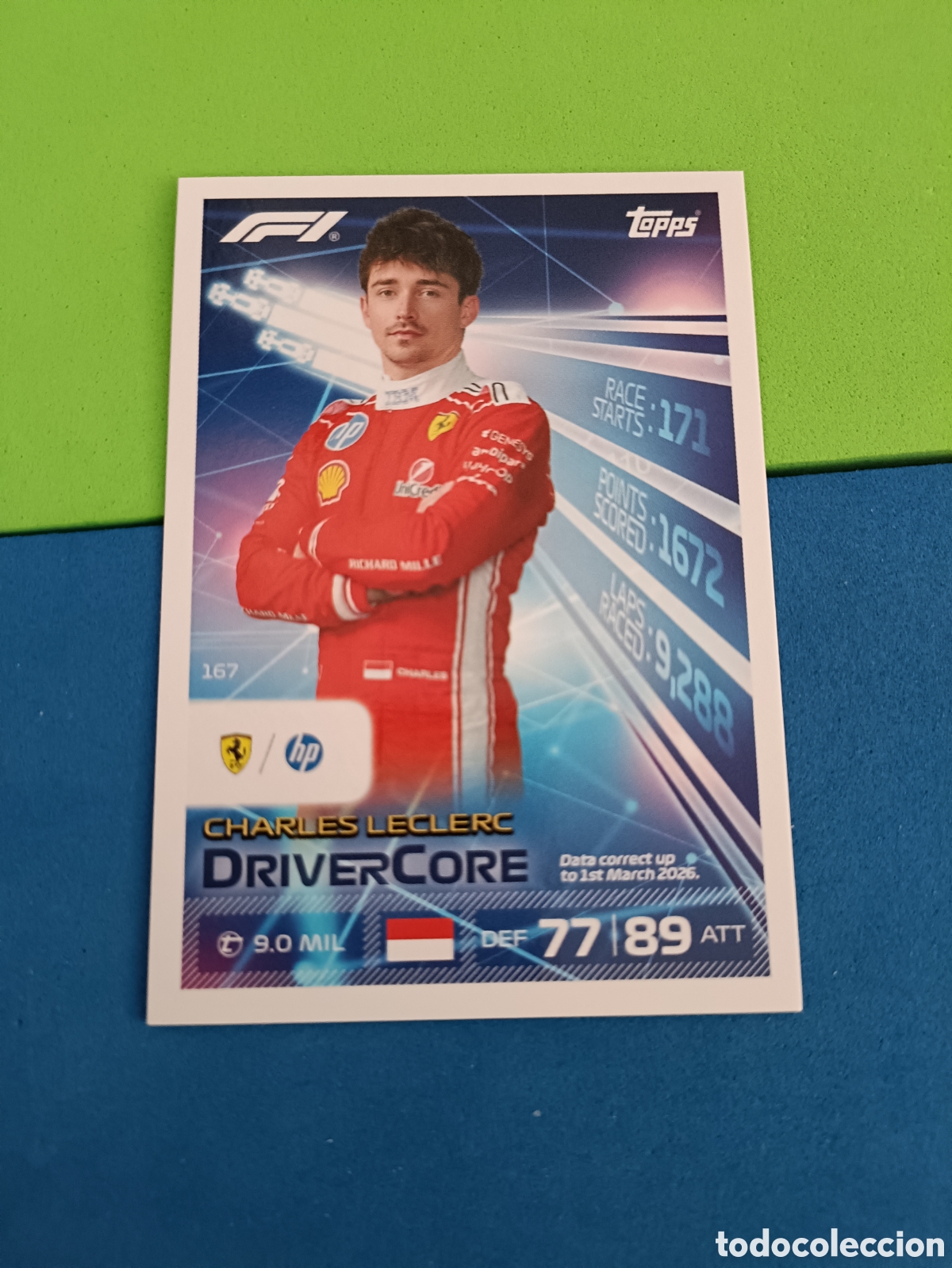 Football Stickers: Topps Turbo Attax F&oacute;rmula uno F1 2026 - 167 Leclerc