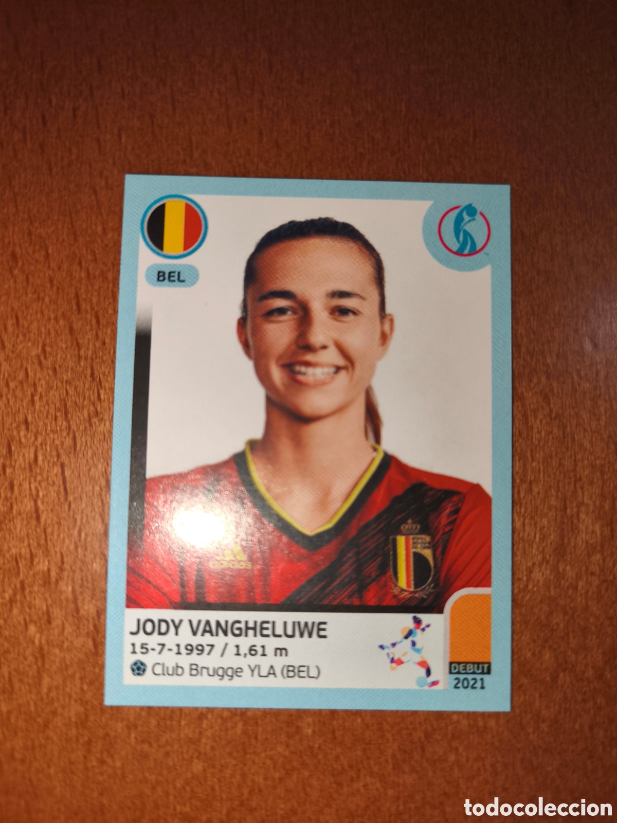 Cromos de f&uacute;tbol: Jody Vangheluwe n&deg;336 Uefa Women's Euro England 2022 B&eacute;lgica