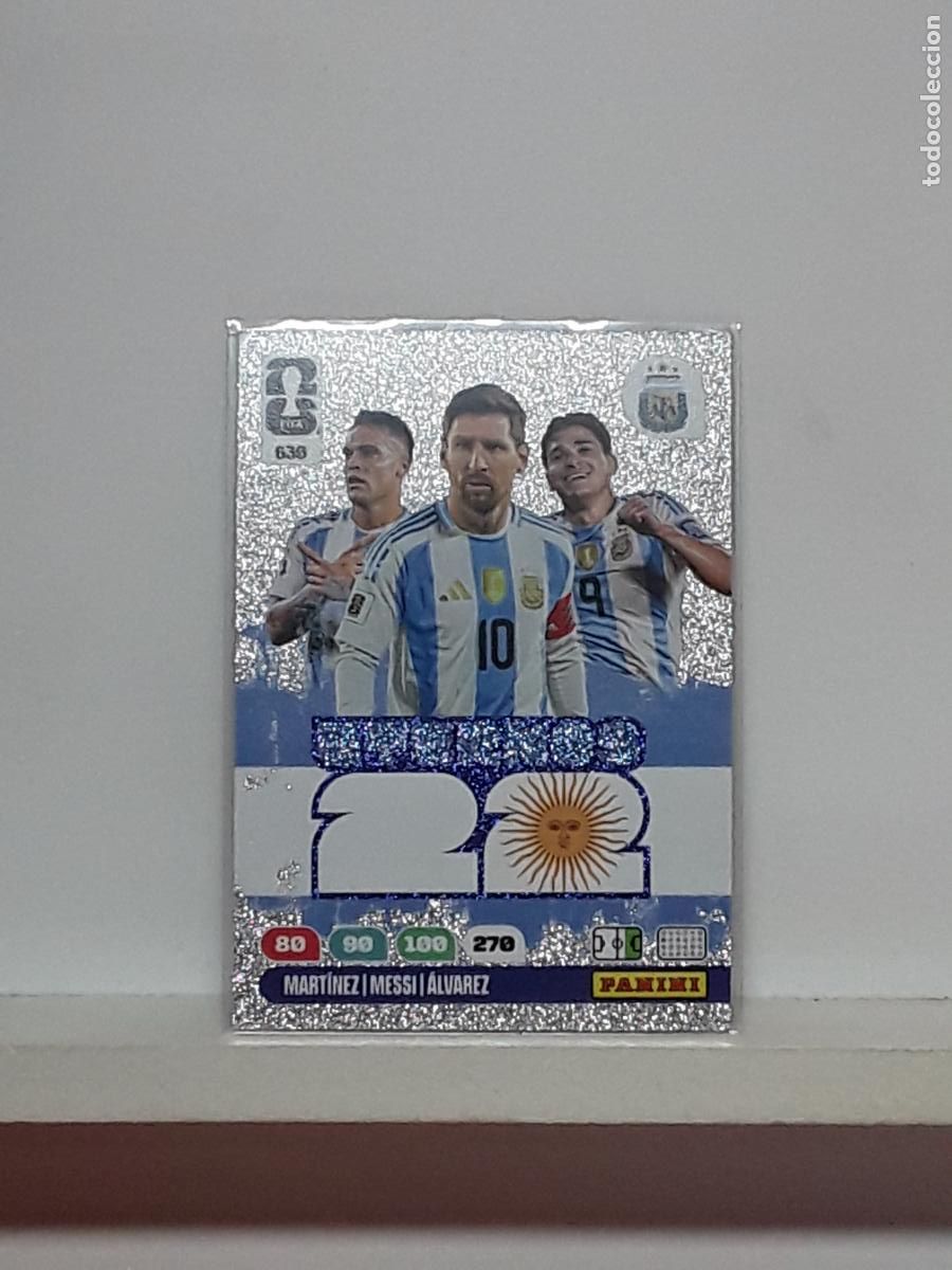Cromos de f&uacute;tbol: ADRENALYN MUNDIAL 2026 WORLD CUP 26 ALBUM PANINI N 630 ARGENTINA ETERNOS MARTINEZ MESSI ALVAREZ
