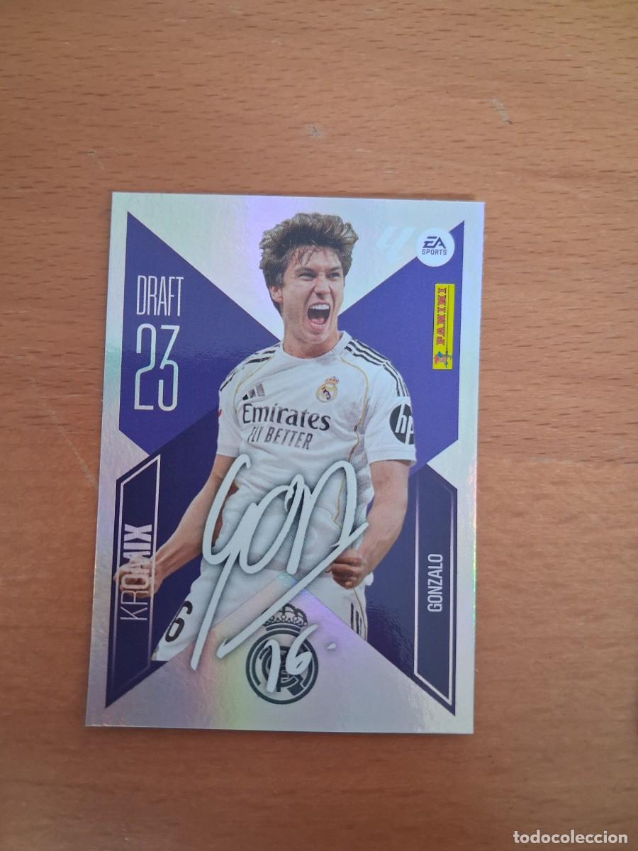 Cromos de f&uacute;tbol: Ediciones Este 2026 2027 26 27 Draft 23 Kromix Real Madrid K9 9 Gonzalo