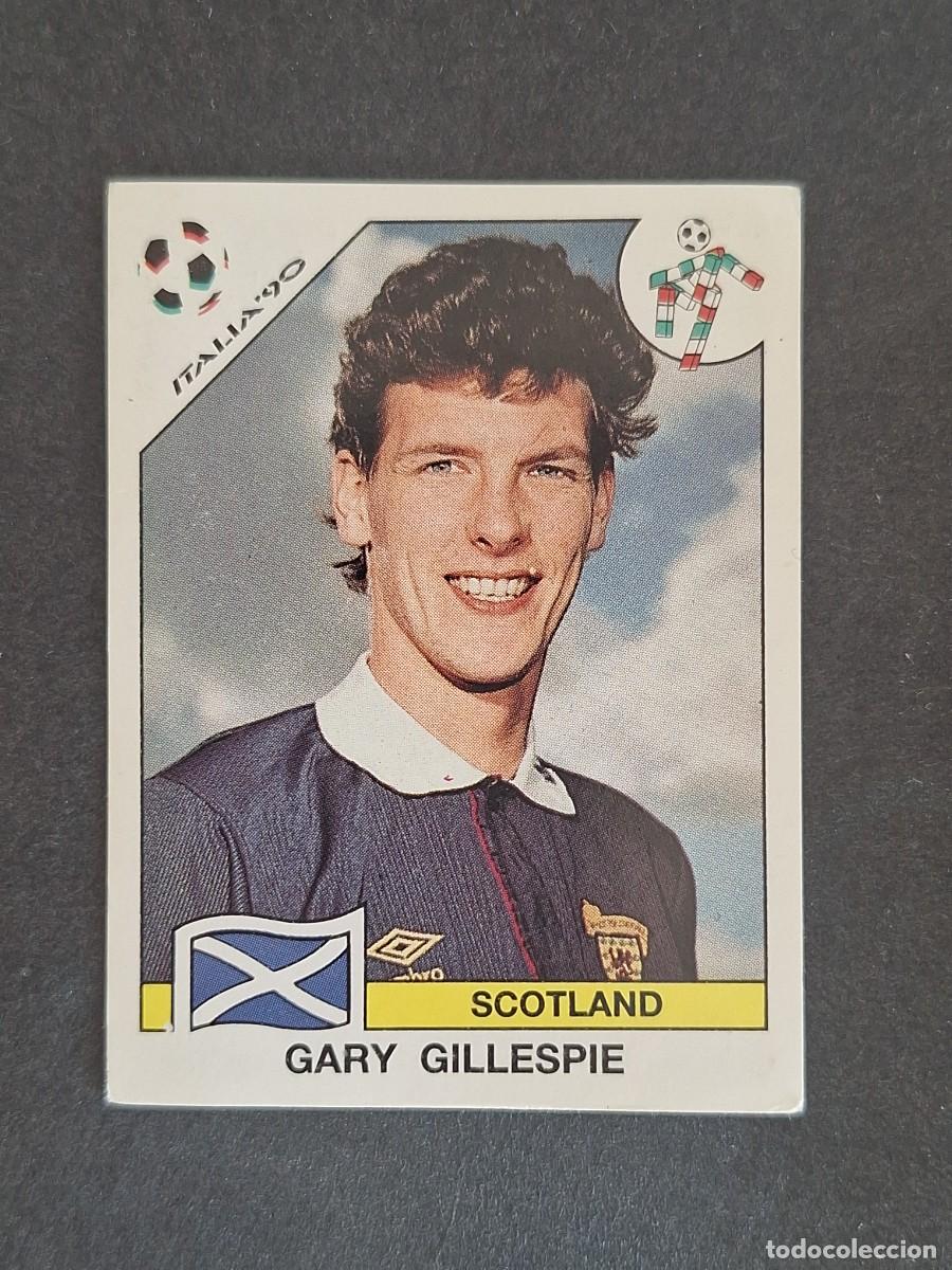 Cromos de f&uacute;tbol: L3 GARY GILLESPIE SELECCION ESCOCIA 217 MUNDIAL ITALIA 90 1990 PANINI NUNCA PEGADO SIN PEGAR