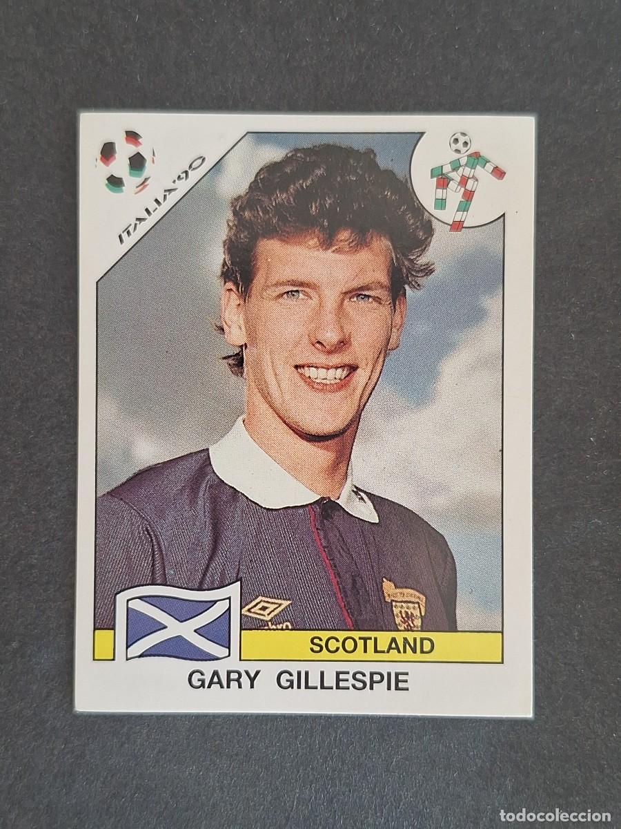 Cromos de f&uacute;tbol: L3 GARY GILLESPIE SELECCION ESCOCIA 217 MUNDIAL ITALIA 90 1990 PANINI NUNCA PEGADO SIN PEGAR