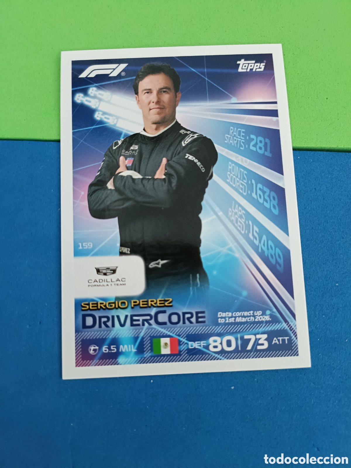Cromos de f&uacute;tbol: Topps Turbo Attax F&oacute;rmula uno F1 2026 - 159 Sergio P&eacute;rez