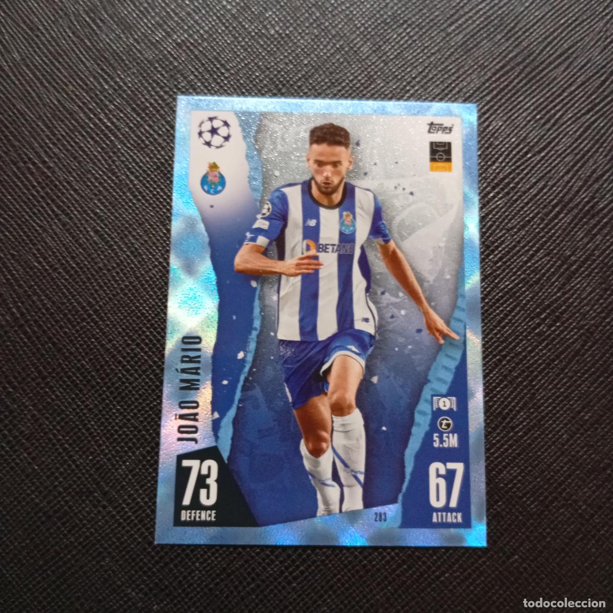 Cromos de f&uacute;tbol: 283 JOAO MARIO PORTO OPORTO TOPPS MATCH ATTAX 2023 2024 FUTBOL 23 24 - A213 PG55 CRYSTAL CARD