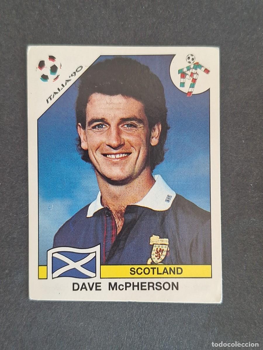 Cromos de f&uacute;tbol: L3 DAVE McPHERSON SELECCION ESCOCIA 218 MUNDIAL ITALIA 90 1990 PANINI NUNCA PEGADO SIN PEGAR