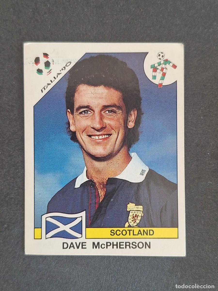 Cromos de f&uacute;tbol: L3 DAVE McPHERSON SELECCION ESCOCIA 218 MUNDIAL ITALIA 90 1990 PANINI NUNCA PEGADO SIN PEGAR
