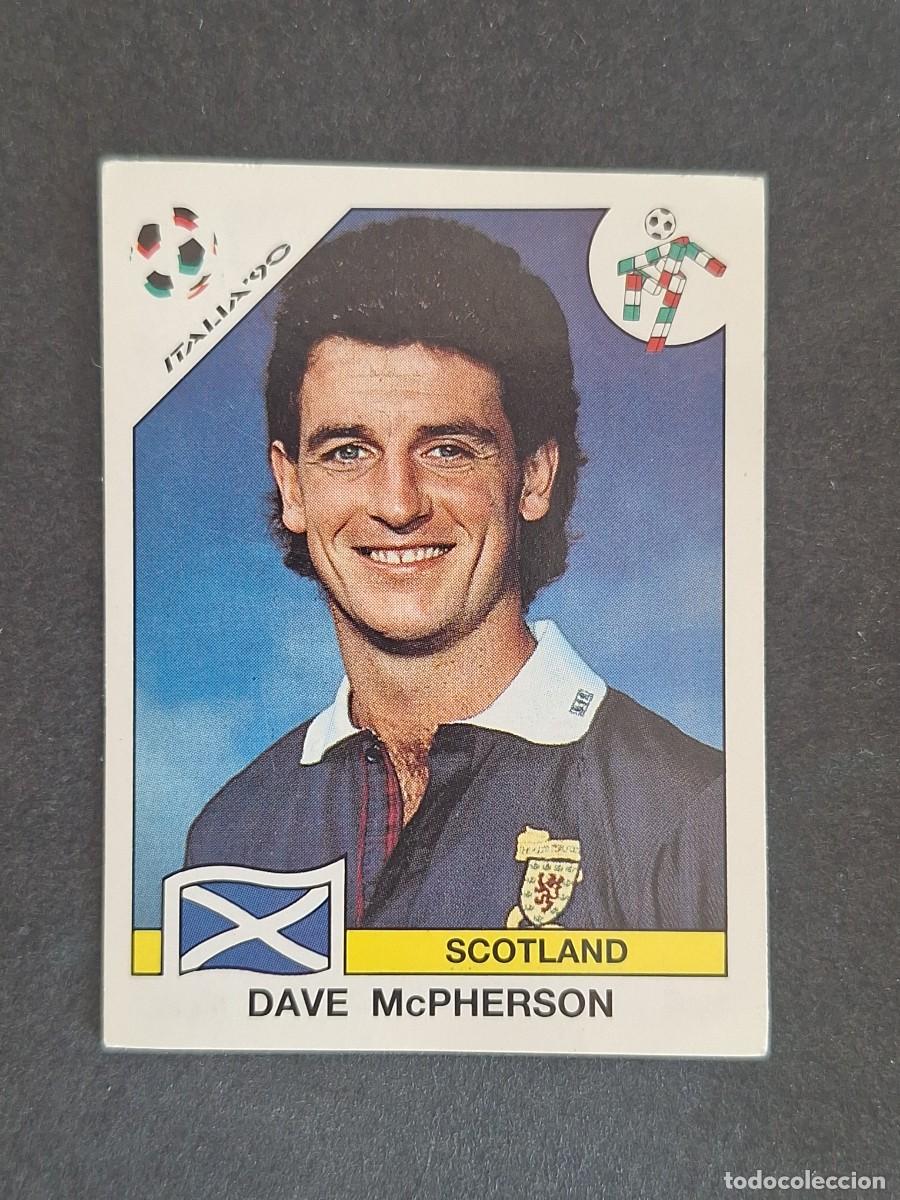 Cromos de f&uacute;tbol: L3 DAVE McPHERSON SELECCION ESCOCIA 218 MUNDIAL ITALIA 90 1990 PANINI NUNCA PEGADO SIN PEGAR