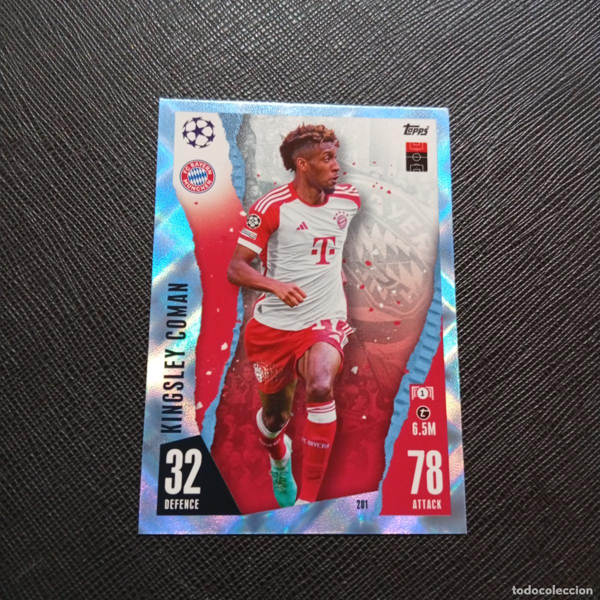 Cromos de f&uacute;tbol: 201 COMAN BAYERN MUNICH TOPPS MATCH ATTAX 2023 2024 FUTBOL 23 24 - A213 PG55 CRYSTAL CARD