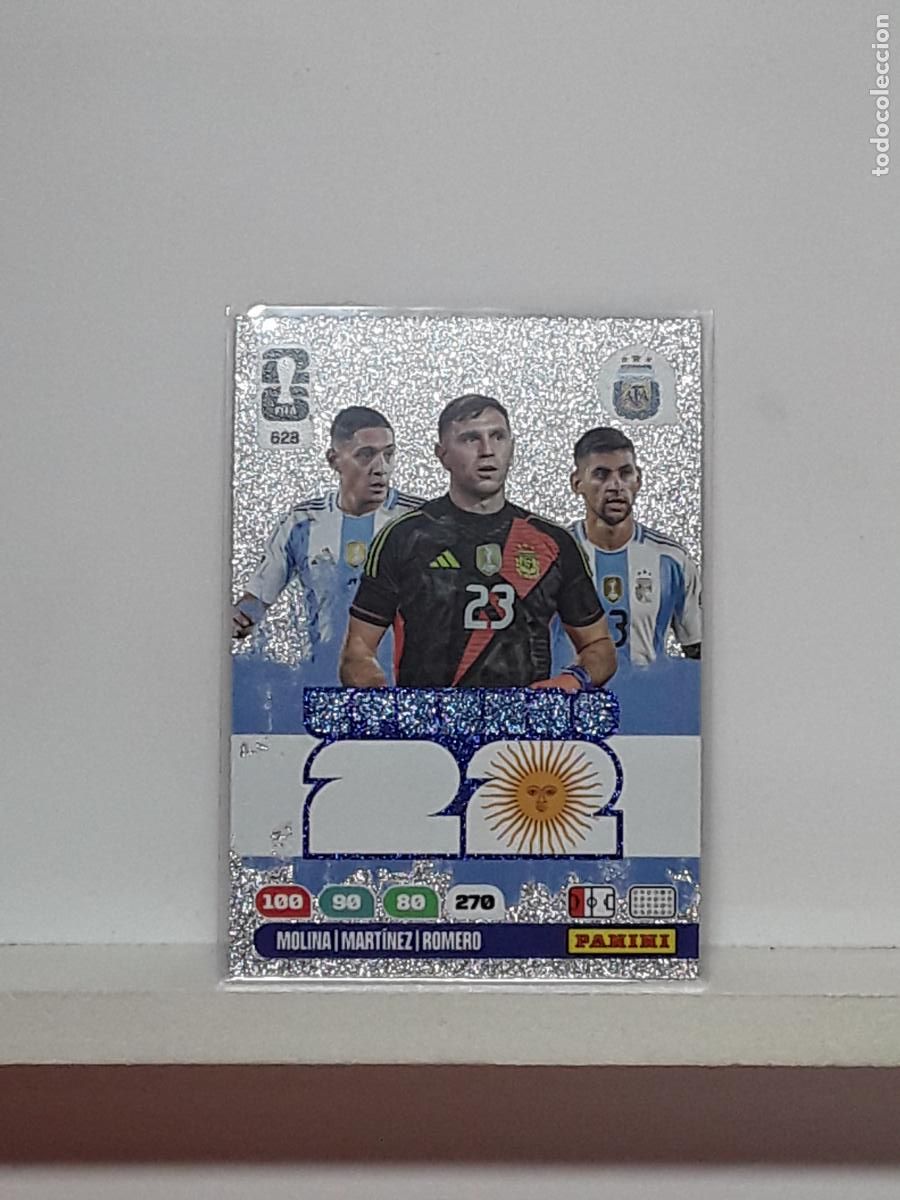 Cromos de Futebol: ADRENALYN MUNDIAL 2026 WORLD CUP 26 ALBUM PANINI N 628 ARGENTINA ETERNOS MOLINA MARTINEZ ROMERO