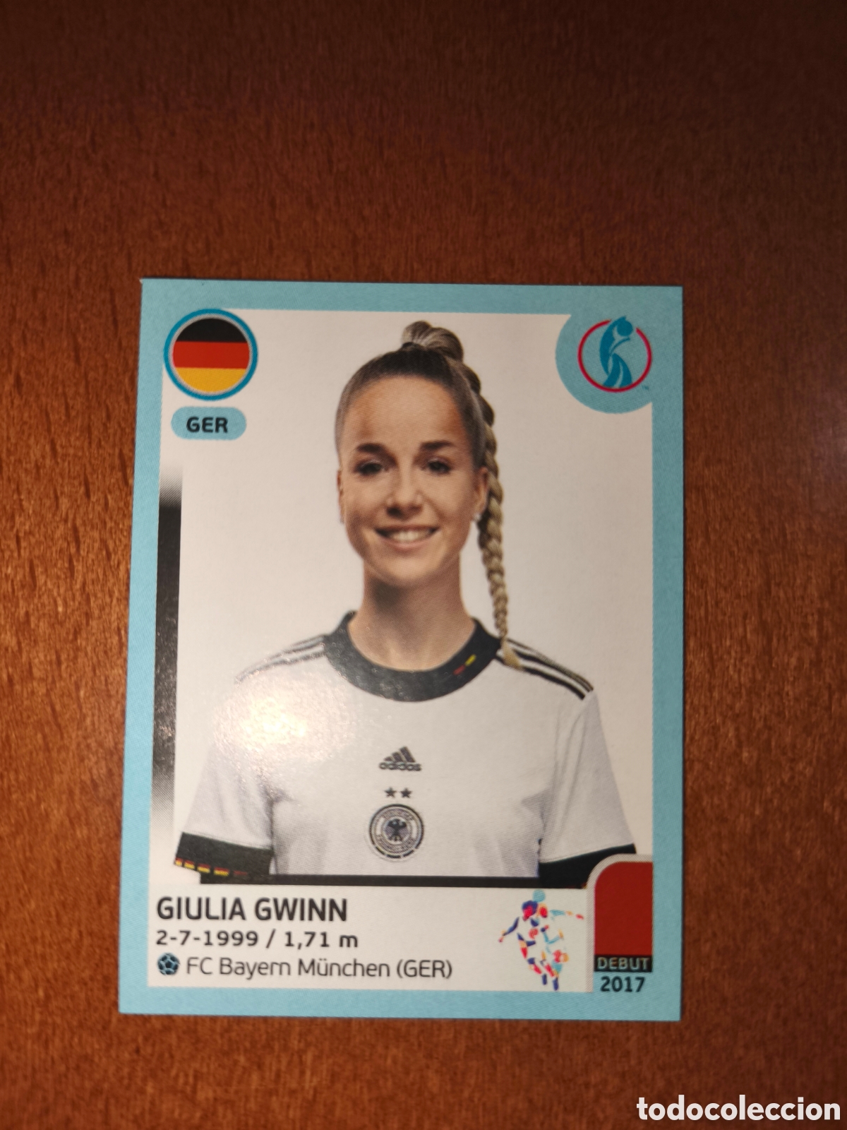 Cromos de f&uacute;tbol: Giulia Gwinn n&deg;121 Uefa Women's Euro England 2022 Alemania