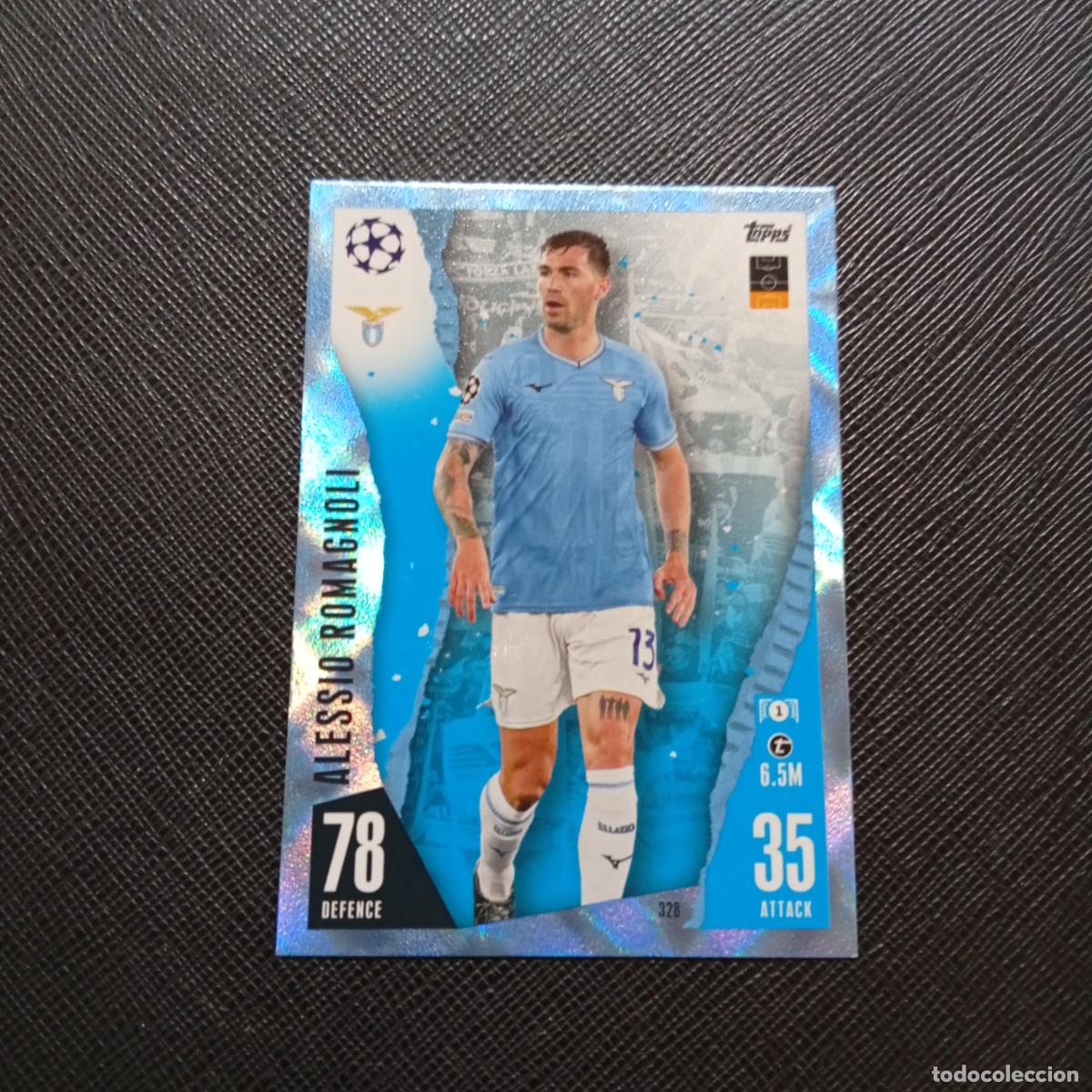 Cromos de f&uacute;tbol: 328 ALESSIO ROMAGNOLI LAZIO TOPPS MATCH ATTAX 2023 2024 FUTBOL 23 24 - A213 PG64 CRYSTAL