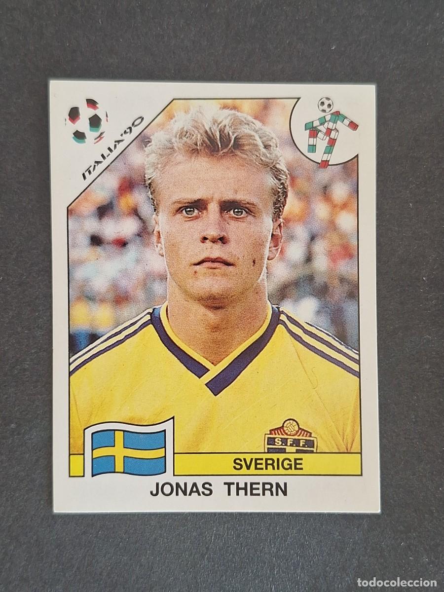 Cromos de f&uacute;tbol: L3 JONAS THERN SELECCION SUECIA 239 MUNDIAL ITALIA 90 1990 PANINI NUNCA PEGADO SIN PEGAR