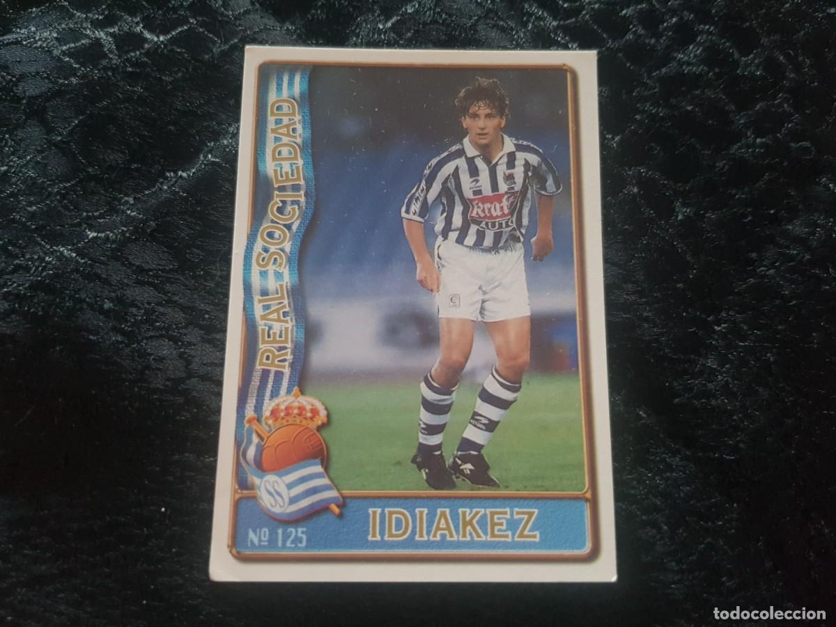 Football Stickers: Cromo N&ordm; 125 Idiakez (Real Sociedad) Mundicromo / Las fichas de la liga 96/97 1996/1997