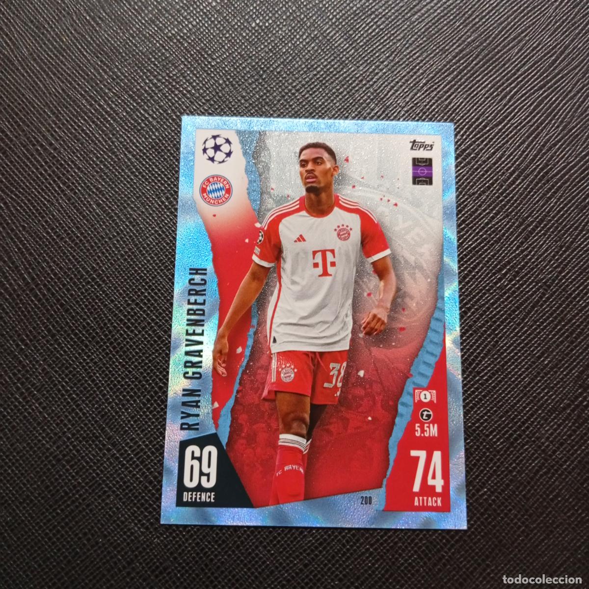 Football Stickers: 200 GRAVENBERCH BAYERN MUNICH TOPPS MATCH ATTAX 2023 2024 FUTBOL 23 24 - A213 PG73 CRYSTAL