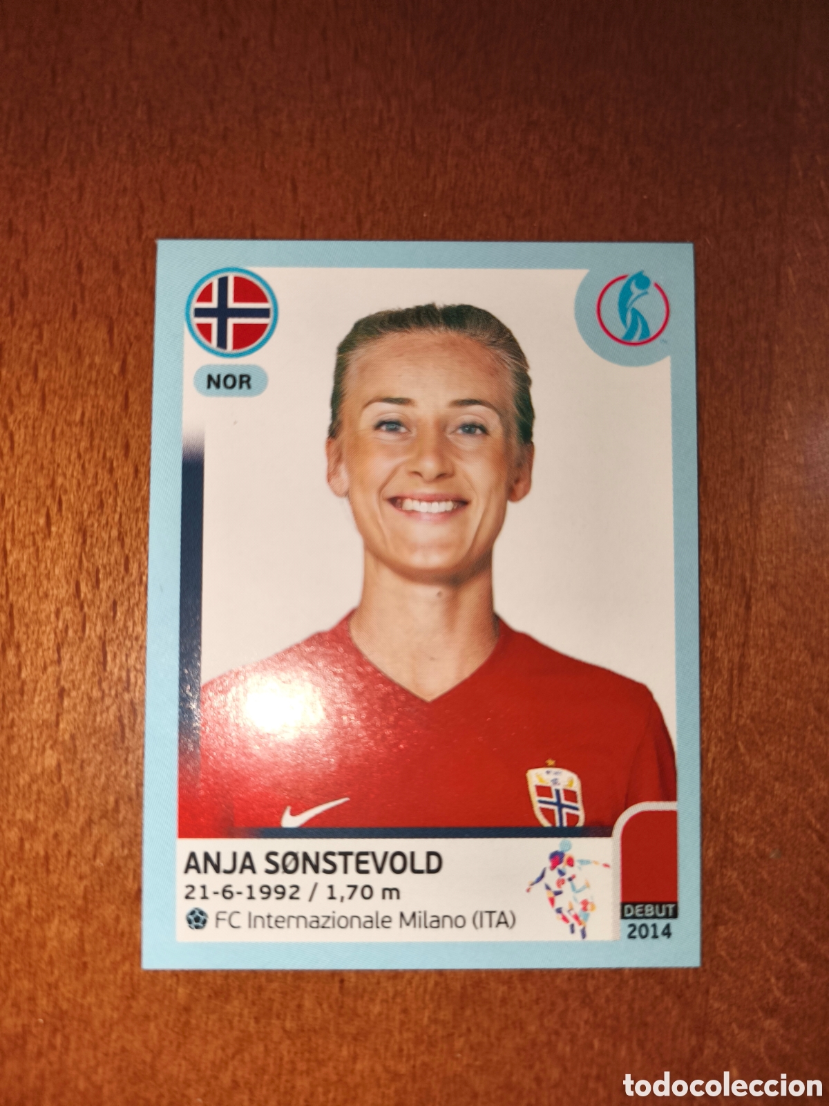 Cartes &agrave; collectionner de Football: Anja Sonstevold n&deg;78 Uefa Women's Euro England 2022 Noruega